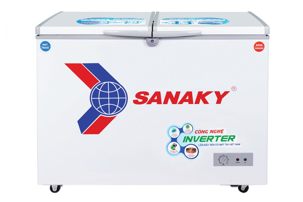 TỦ ĐÔNG INVERTER SANAKY 2 NGĂN ĐÔNG - MÁT 235 LÍT VH-2899W3
